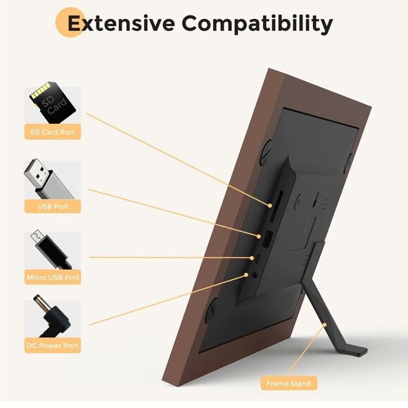 COPY - Digital Picture WiFi Digital Photo Frame Full HD Display Touch ScreenEle… - Picture 5 of 8